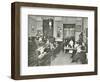 Women and Girls in a Classroom, Surrey Square Evening Institute for Women, London, 1914-null-Framed Photographic Print