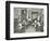 Women and Girls in a Classroom, Surrey Square Evening Institute for Women, London, 1914-null-Framed Photographic Print