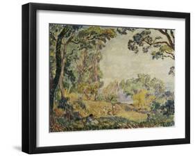 Women and Girls in the Countryside, Femmes Et Fillettes Dans La Campagne, 1906-Henri Lebasque-Framed Giclee Print