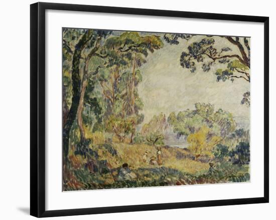 Women and Girls in the Countryside, Femmes Et Fillettes Dans La Campagne, 1906-Henri Lebasque-Framed Giclee Print