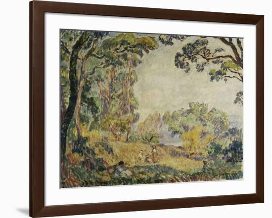 Women and Girls in the Countryside, Femmes Et Fillettes Dans La Campagne, 1906-Henri Lebasque-Framed Giclee Print