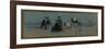 Women and Horse on the Beach-Eugène Boudin-Framed Giclee Print