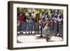 Women and Men Dancing in Traditional Dress, Benguela, Angola-Alida Latham-Framed Photographic Print