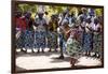 Women and Men Dancing in Traditional Dress, Benguela, Angola-Alida Latham-Framed Photographic Print