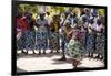 Women and Men Dancing in Traditional Dress, Benguela, Angola-Alida Latham-Framed Photographic Print