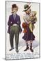 Women and Men's Role Reversal-null-Mounted Giclee Print