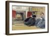 Women at Home-Odoardo Borrani-Framed Giclee Print