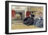 Women at Home-Odoardo Borrani-Framed Giclee Print