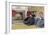 Women at Home-Odoardo Borrani-Framed Giclee Print