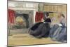 Women at Home-Odoardo Borrani-Mounted Giclee Print