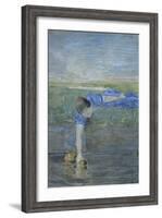 Women at River-Giovanni Segantini-Framed Giclee Print