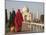 Women at Taj Mahal on River Yamuna, India-Claudia Adams-Mounted Photographic Print