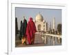 Women at Taj Mahal on River Yamuna, India-Claudia Adams-Framed Photographic Print