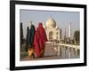 Women at Taj Mahal on River Yamuna, India-Claudia Adams-Framed Photographic Print