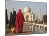 Women at Taj Mahal on River Yamuna, India-Claudia Adams-Mounted Photographic Print