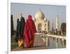 Women at Taj Mahal on River Yamuna, India-Claudia Adams-Framed Photographic Print