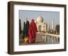 Women at Taj Mahal on River Yamuna, India-Claudia Adams-Framed Photographic Print