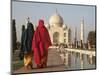 Women at Taj Mahal on River Yamuna, India-Claudia Adams-Mounted Photographic Print