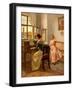 Women at the piano-Eduard Niczky-Framed Giclee Print