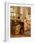 Women at the piano-Eduard Niczky-Framed Giclee Print