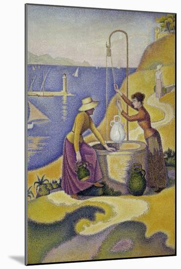 Women at the Well, Opus 238, c.1892-Paul Signac-Mounted Giclee Print