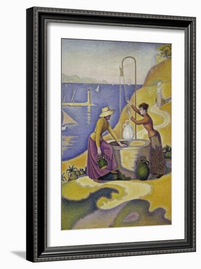 Women at the Well, Opus 238, c.1892-Paul Signac-Framed Giclee Print