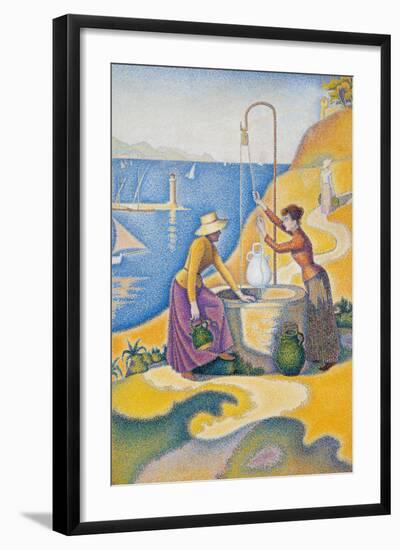 Women at the Well-Paul Signac-Framed Giclee Print