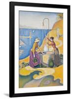 Women at the Well-Paul Signac-Framed Art Print