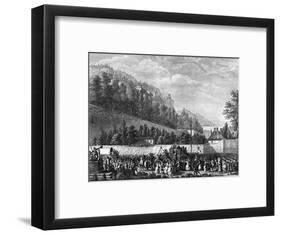 Women at Versailles-null-Framed Art Print