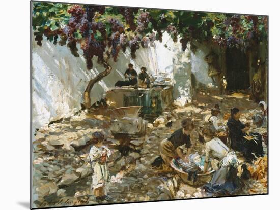 Women at Work-John Singer Sargent-Mounted Giclee Print