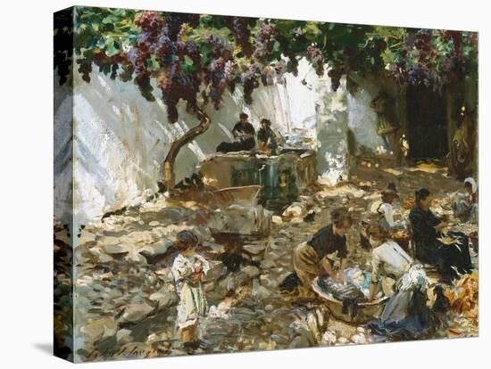 Women at Work-John Singer Sargent-Stretched Canvas