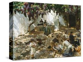 Women at Work-John Singer Sargent-Stretched Canvas