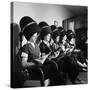 Women Aviation Workers under Hair Dryers in Beauty Salon, North American Aviation's Woodworth Plant-Charles E^ Steinheimer-Stretched Canvas