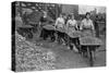 Women Barrowing Coke at a Gas Works, War Office Photographs, 1916 (B/W Photo)-English Photographer-Stretched Canvas