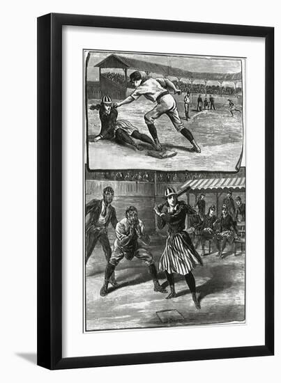 Women Baseball Players, 1890-null-Framed Giclee Print