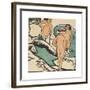 Women Bathing Between White Stones-Ernst Ludwig Kirchner-Framed Premium Giclee Print