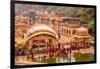 Women Bathing in Cistern, Jaipur, Rajasthan, India, Asia-Laura Grier-Framed Photographic Print