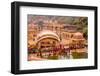 Women Bathing in Cistern, Jaipur, Rajasthan, India, Asia-Laura Grier-Framed Photographic Print