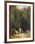 Women Bathing in the Park of Terni-Carl Blechen-Framed Giclee Print