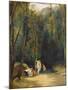 Women Bathing in the Park of Terni-Carl Blechen-Mounted Giclee Print