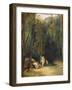 Women Bathing in the Park of Terni-Carl Blechen-Framed Giclee Print