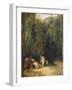 Women Bathing in the Park of Terni-Carl Blechen-Framed Giclee Print