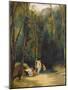 Women Bathing in the Park of Terni-Carl Blechen-Mounted Giclee Print