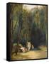 Women Bathing in the Park of Terni-Carl Blechen-Framed Stretched Canvas