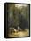 Women Bathing in the Park of Terni-Carl Blechen-Framed Stretched Canvas