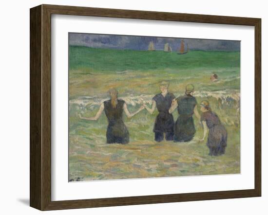 Women Bathing-Paul Gauguin-Framed Giclee Print