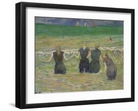 Women Bathing-Paul Gauguin-Framed Giclee Print