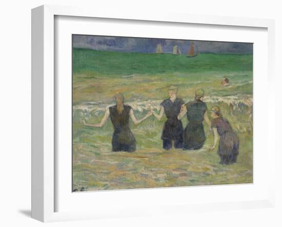 Women Bathing-Paul Gauguin-Framed Giclee Print