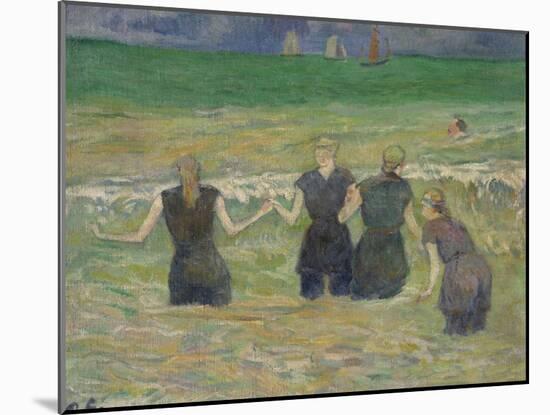 Women Bathing-Paul Gauguin-Mounted Giclee Print