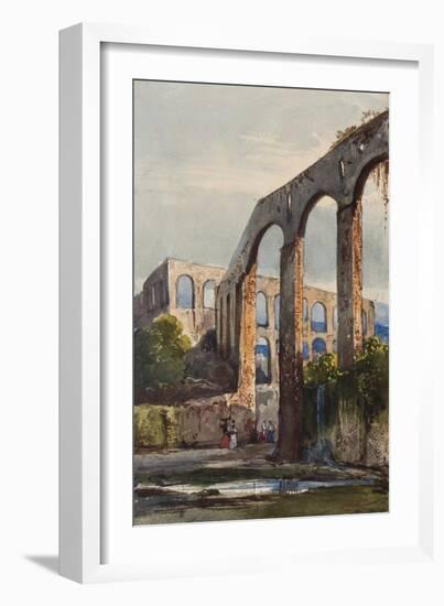 Women Beneath the Roman Aqueduct at Maddaloni-Giacinto Gigante-Framed Giclee Print